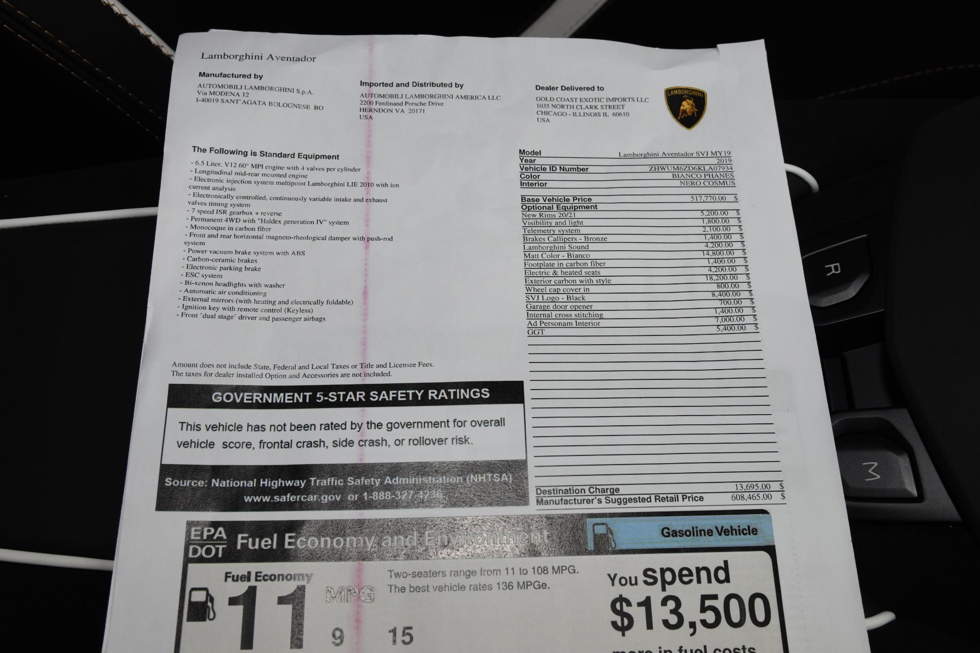 2019AventadorLP770-4 SVJ