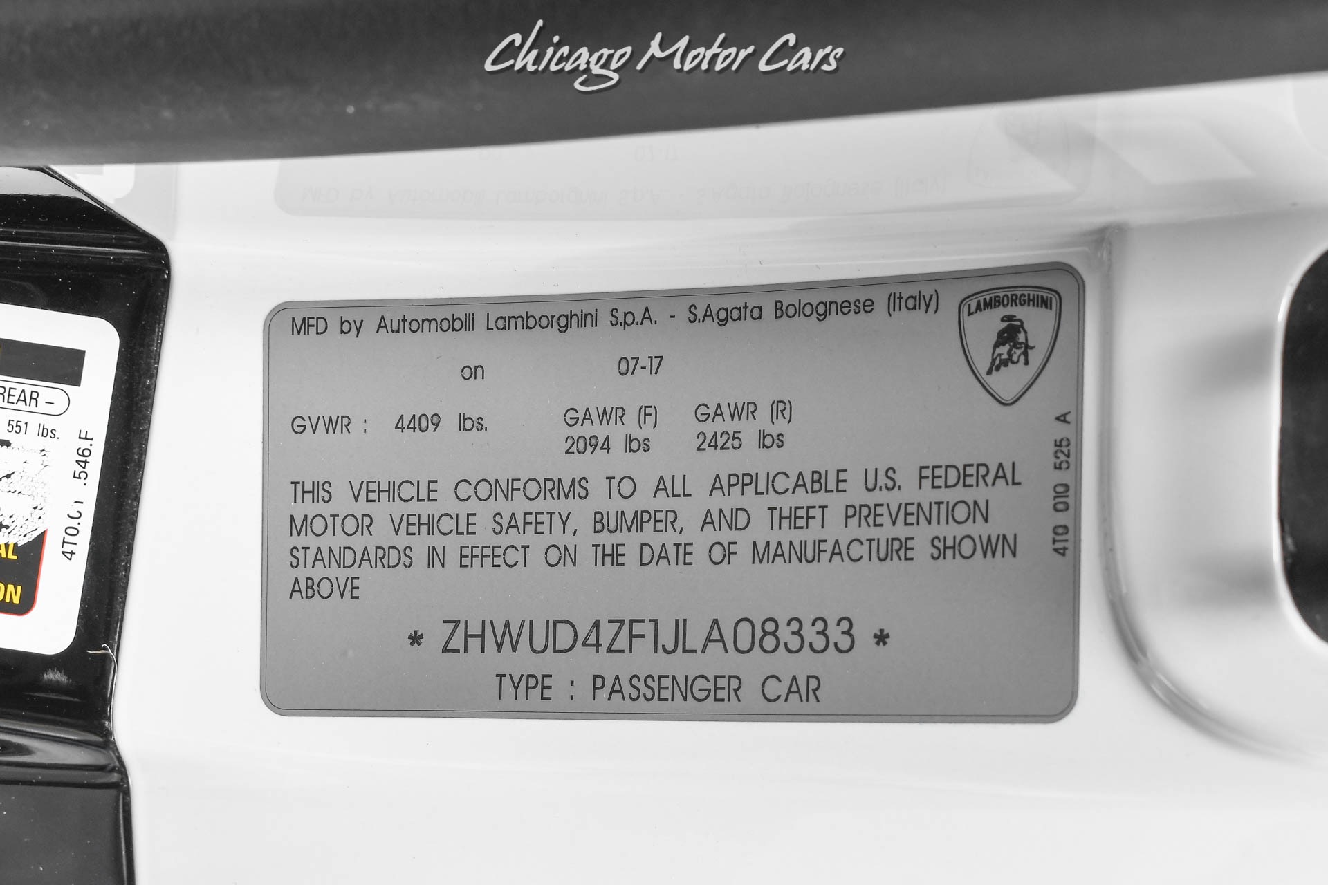 2018HuracanLP640-4 Performante