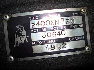 1971MiuraP400 SV